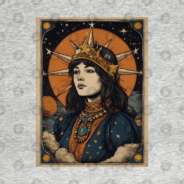 The Star Tarot Card Art by VivaLaRetro